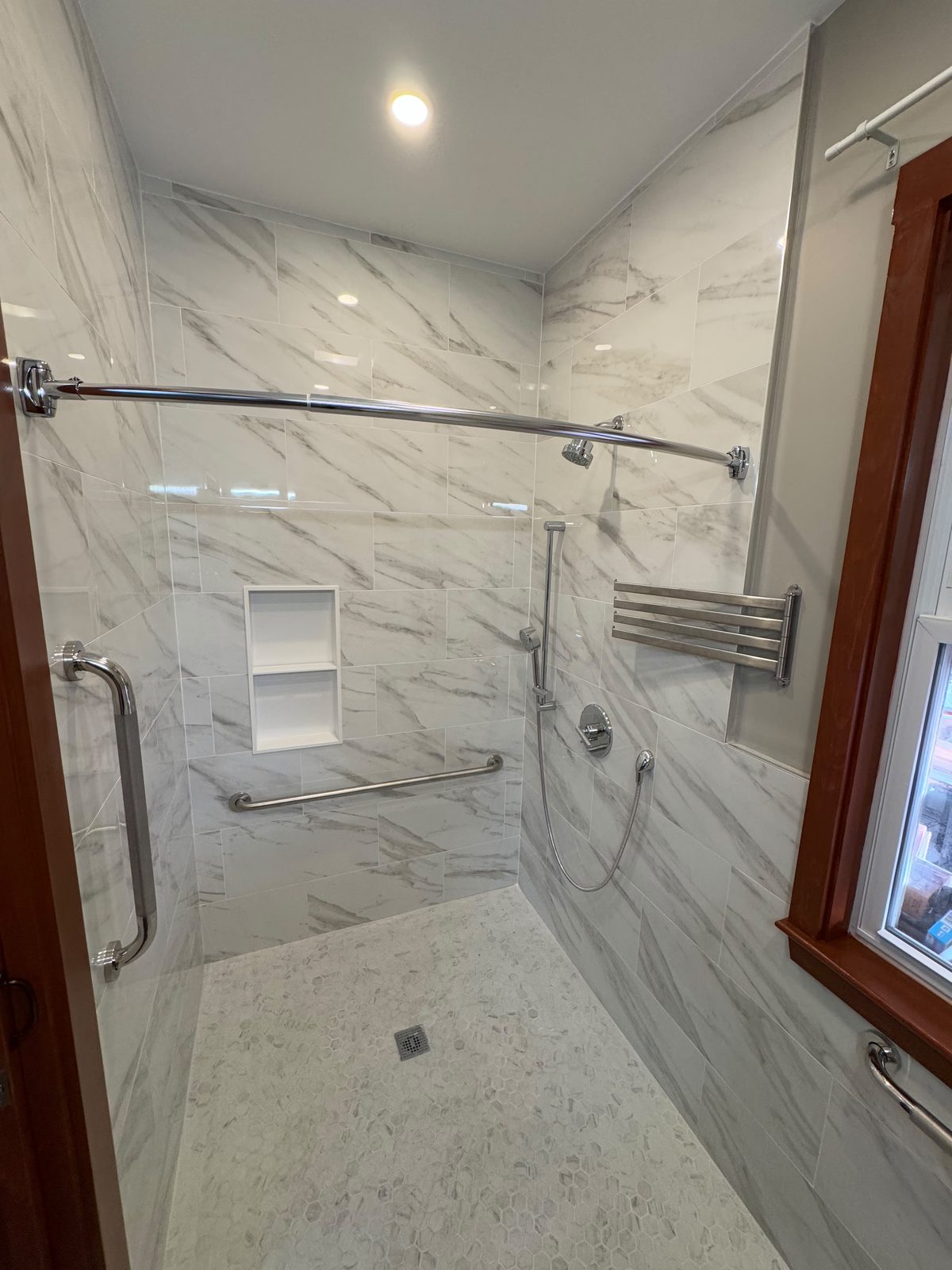 Marble Walk-In Shower