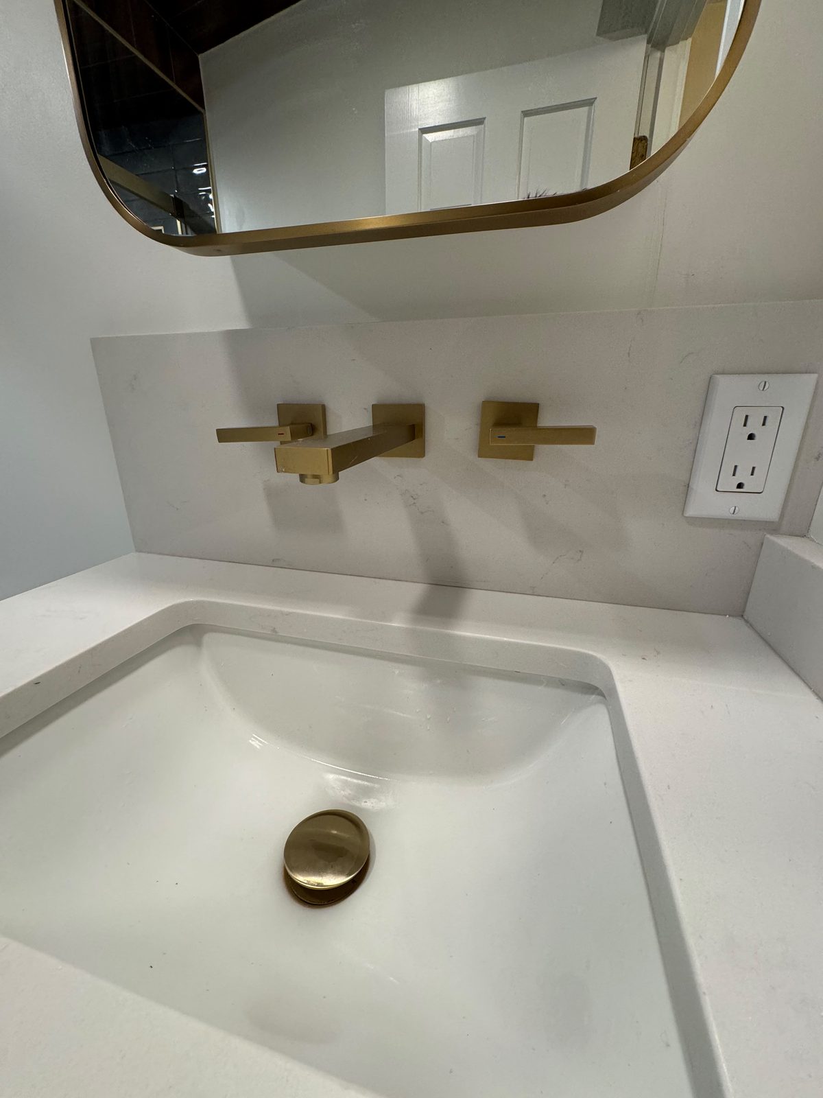 Gold Fixture Vanity