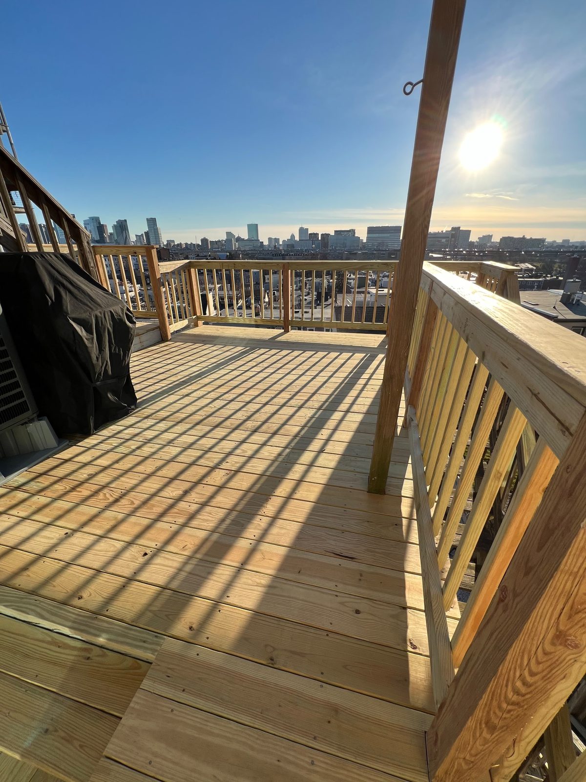 Rooftop Deck With City Views